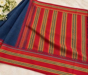 Elegant South Indian Style Cotton Silk Blend Saree