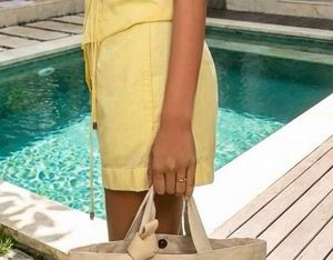 Butter Yellow Tailored Linen Blend Shorts