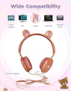 Cute Kawaii Bear Headphones