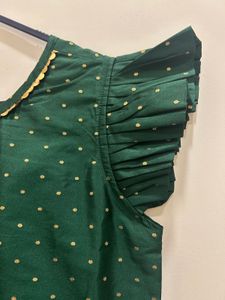 Ethnic Gown with Gold Dots