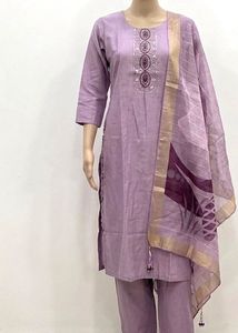 Lavender Kurta Set with Dupatta