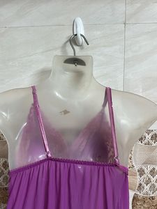 Purple Lace Nightgown