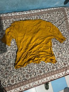 Stylish Yellow Button-Up Top