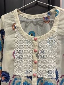 Printed Georgette Kurti Size M