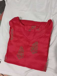 Vibrant Red Kurti
