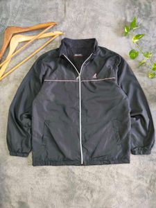 Black Kangol Windbreaker Jacket