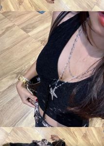 Black Lace Halter Neck Crop Top