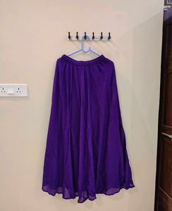 Anayna Purple Short Kurti Set with Skirt &amp; Dupatta