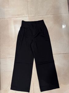 Plated Straight Leg Pants, M, new