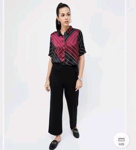 Lifestyle Satin Colourblock Shirt