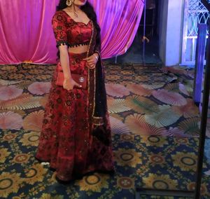 Designer Lehnga With Padded Blouse
