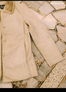 25. Stylish Beige Faux Suede Jacket
