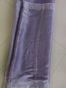 New Tissue Silk...With Blouse.. Latest Fashion..