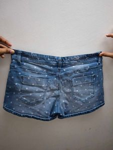 Cotton On Polka Dot Denim Shorts