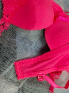 Bright Pink Padded Bra