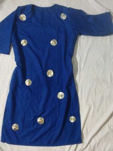 Royal Blue Embroidered Kurta
