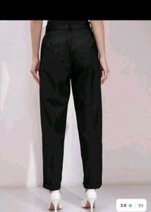 Chic Black Belted Trousers
