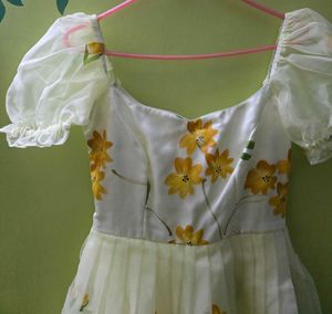 Hand painted floral frock