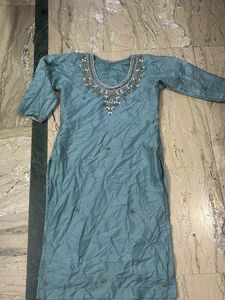 suit with duppata and palazzo in size L