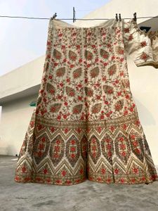 Off-white Lehanga Choli