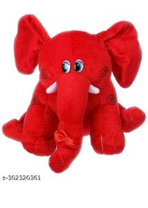 Cute Red Elephant Plush Toy