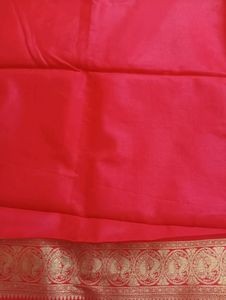 Beautiful Red And Golden Saree