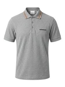 Authentic Burberry Men's Grey Polo Shirt