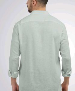 Men's Apple Green Long Sleeve Shirt