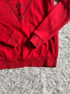 Guess Red Logo Sweatshirt