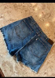 Freakins Blue Denim Shorts