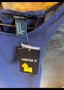 Stylish Blue Sleeveless Top further discounted