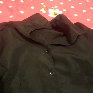 Classic Black Button-Up Shirt