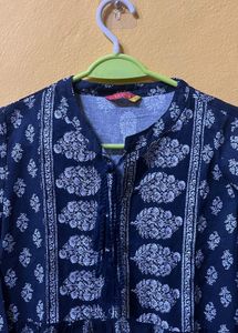 Beautiful Navy Blue Printed top
