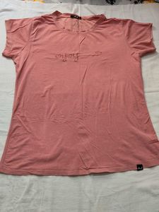 Cute Pink "enjoy" Graphic T-Shirt
