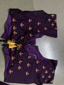 Embroidered Purple Lehenga Choli Set