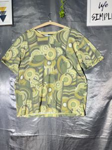 Retro Geometric Print T-Shirt