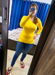 Yellow Sweatshirt for women