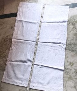 2 stiched white cotton pillow cover set