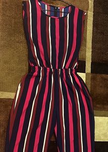 Striped Jumpsuit with pockets
