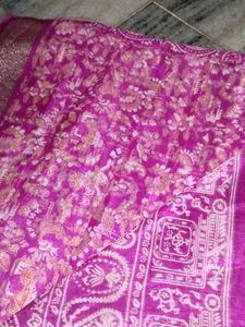 Vibrant Pink Ethnic Saree