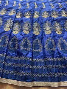 Royal Blue Embroidered Lehenga