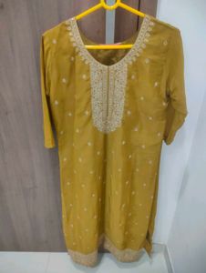 Elegant Yellow Kurta with Dupatta
