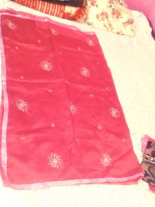 organza silk saree