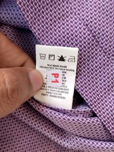 BASICS Purple Button-Down Shirt