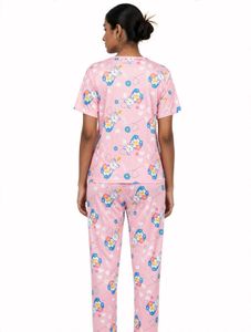 Cute Bear Pink Pajama Set