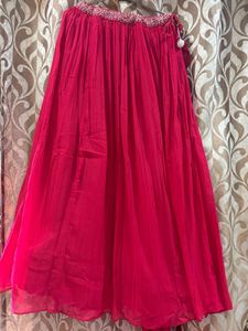 Stunning Fuschia Pink Embroidered Lehenga Choli