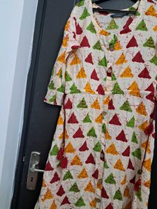 Triangle Print Midi Dress