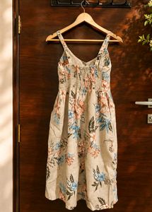 Floral Breeze Button-Front Summer Dress