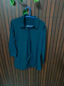 Teal Button-Up Shirt