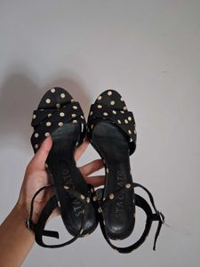 Polka Dot Heels with Ankle Strap